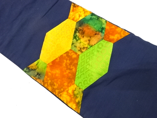 JAPANESE NAGOYA OBI / WOVEN SEIGAIHA